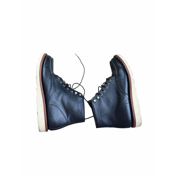 Thursday Boot Co. Everyday Boots Black Leather Lace Up Chukka Chelsea Boot White main image 7